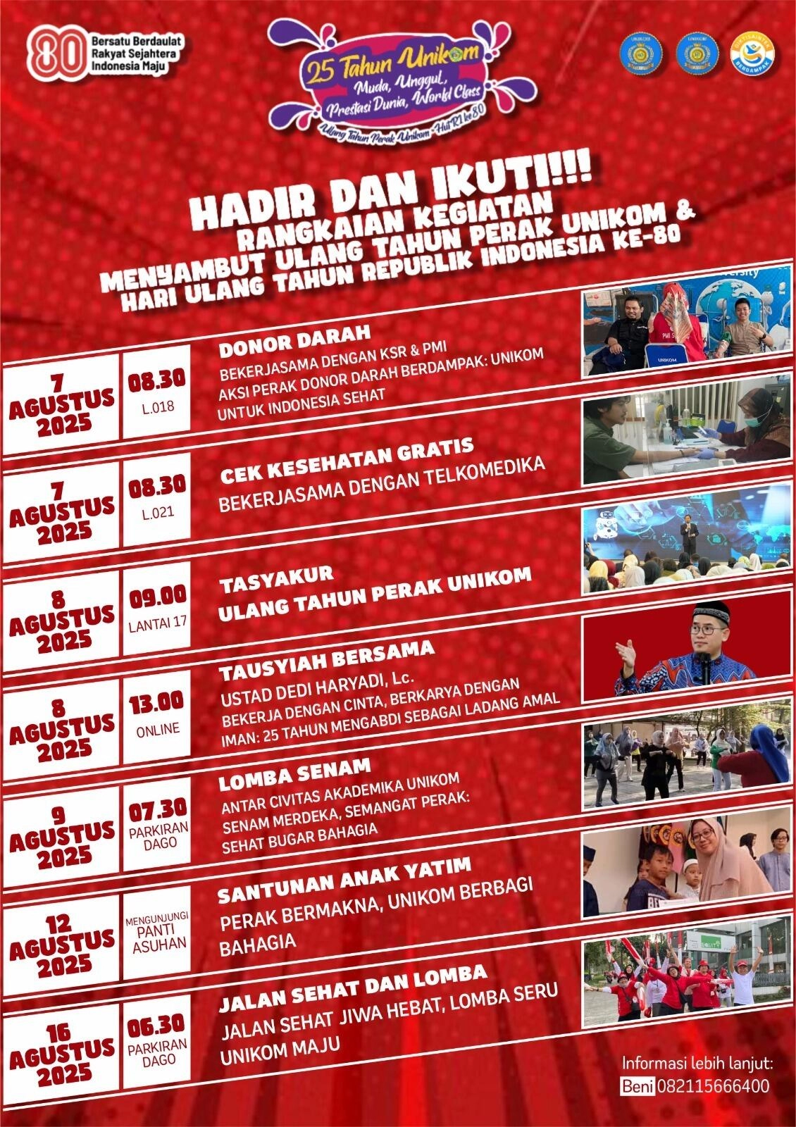 UNIKOM 25 TAHUN! PERAK BERMANFAAT UNTUK NEGERI! 🇮🇩